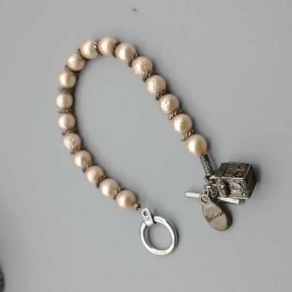 Cuff Bracelets with druzy bangles, pearl bracelets and more - Picture 8 of 16